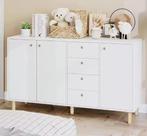 Wit Dressoir 140 cm met 3 Deuren, 4 Lades & Opbergruimte, Huis en Inrichting, Keuken | Keukenelementen, Verzenden, Nieuw