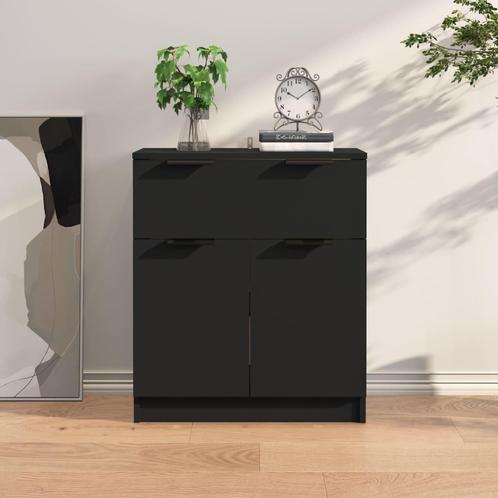 Houten Dressoir Zwart - OP=OP! - Moderne Look voor Thuis, Huis en Inrichting, Kasten | Dressoirs, 50 tot 100 cm, 25 tot 50 cm