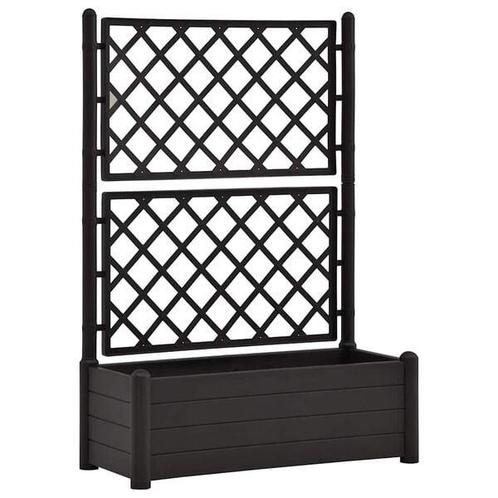 Plantenbak 100cm met Latwerk - Tuin Upgrade! Retourdeal, Tuin en Terras, Bloembakken en Plantenbakken, 60 cm of meer, 100 cm of meer