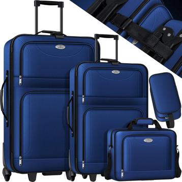 KESSER® Reiskofferset - 4-delig - Trolley - Kofferset - Blau beschikbaar voor biedingen