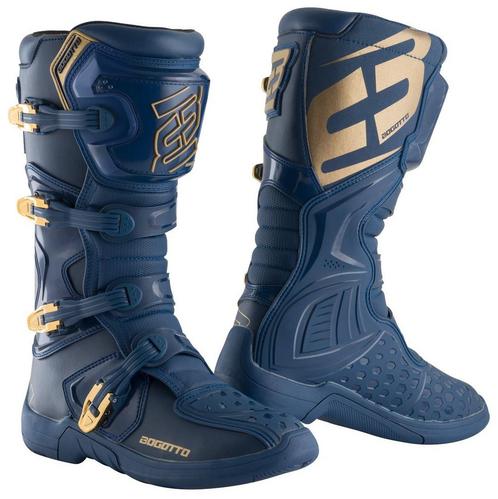 Bogotto MX-5 Blauw Goud Crosslaarzen, Motoren, Kleding | Motorkleding, Heren, Nieuw met kaartje, Laarzen, Verzenden