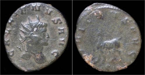 253-268ad Roman Gallienus billon antoninianus goat walkin..., Postzegels en Munten, Munten | Europa | Niet-Euromunten, Verzenden