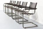 Fasem - Mart Stam - Stoel (5) - S34 - Staal, Leder, Metaal, Antiek en Kunst, Antiek | Meubels | Stoelen en Banken