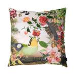 handgemaakt kussen fleury groene vogel 45x45cm, Huis en Inrichting, Verzenden, Nieuw