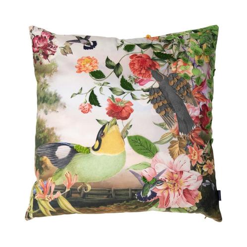 handgemaakt kussen fleury groene vogel 45x45cm, Huis en Inrichting, Woonaccessoires | Overige, Verzenden