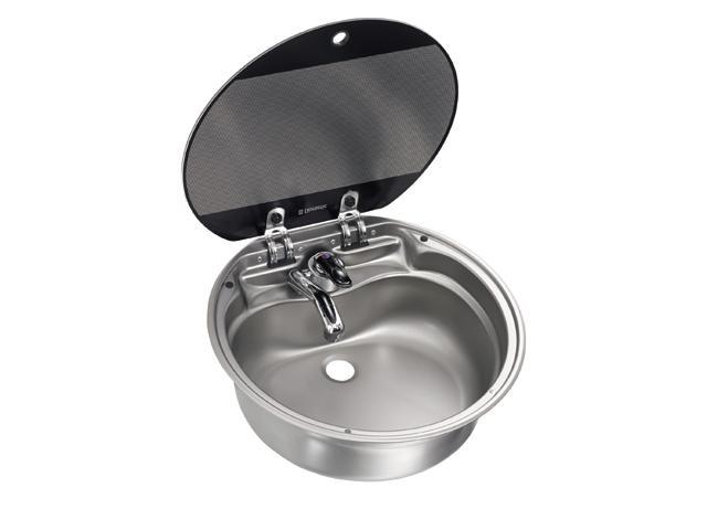 WASBAK RVS INBOUW MET DEKSEL - SNG 420, Watersport en Boten, Bootonderdelen, Nieuw, Zeilboot of Motorboot, Ophalen of Verzenden