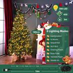 Kerstboom met verlichting - Kunstkerstboom - 180 cm - Met st, Verzenden, Zo goed als nieuw