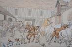 Franse school (XIX) - La salida de los caballos - NO RESERVE