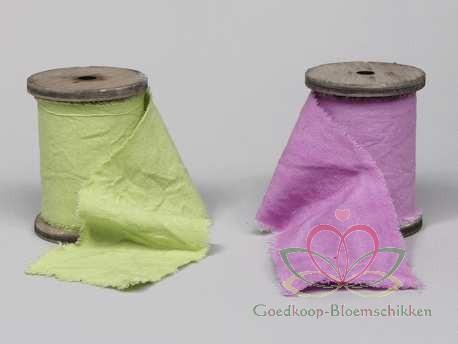 Lint linnen jute fabric ribbon 8. 5 cm. 3 meter pink !, Huis en Inrichting, Woonaccessoires | Kunstplanten en Kunstbloemen, Nieuw