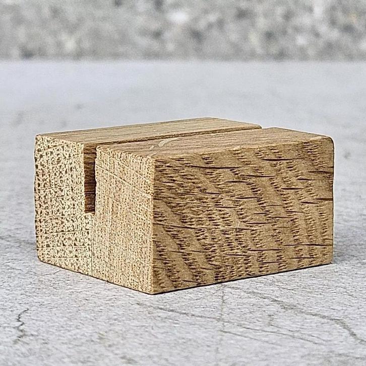 HOCHO Eikenhouten Mini Kaartenhouder 34 mm – Stijlvolle e., Huis en Inrichting, Keuken | Keukenbenodigdheden, Nieuw, Ophalen of Verzenden