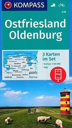 Wandelkaart 410 Ostfriesland, Oldenburg, 3 kaarten Kompass, Nieuw, Verzenden