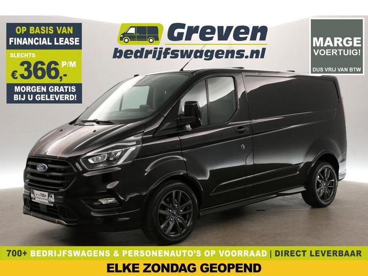 Ford Transit Custom 290 2.0 TDCI L1H1 Sport MARGE Automaat, Auto's, Bestelauto's, Te koop, Automaat, Financial lease, Diesel, Zwart