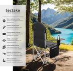 2dekans | tectake® Campingstoel - Kampeerstoel - Opvouwbare, Ophalen of Verzenden, Zo goed als nieuw, Zwart