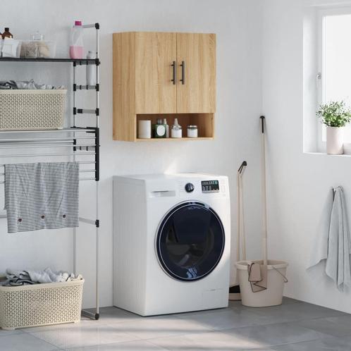vidaXL Wandkast 60x31x70 cm bewerkt hout sonoma eikenkleurig, Huis en Inrichting, Kasten | Overige, Nieuw, Verzenden