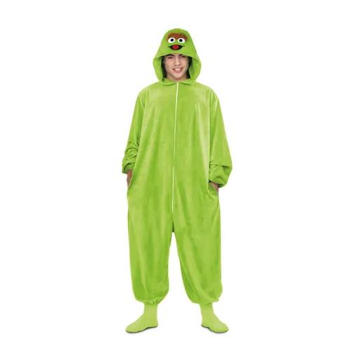 Oscar Sesamstraat Onesie Kostuum Volwassenen, Kleding | Dames, Carnavalskleding en Feestkleding, Nieuw, Ophalen of Verzenden