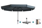Madison Syros Luxe stokparasol Ø350 cm. - Grey + Granada, Tuin en Terras, Parasols, Verzenden, Nieuw, Parasolvoet