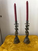 Kaarsenhouder (2) - Legering, Een prachtig paar kandelaren, Antiek en Kunst