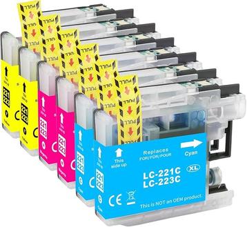 Inktcartridges 6 Pack - XL - Geschikt voor Brother Printers beschikbaar voor biedingen