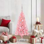 vidaXL Kerstboom met 150 LED met standaard Roze 120 cm PVC, Diversen, Kerst, Verzenden, Nieuw