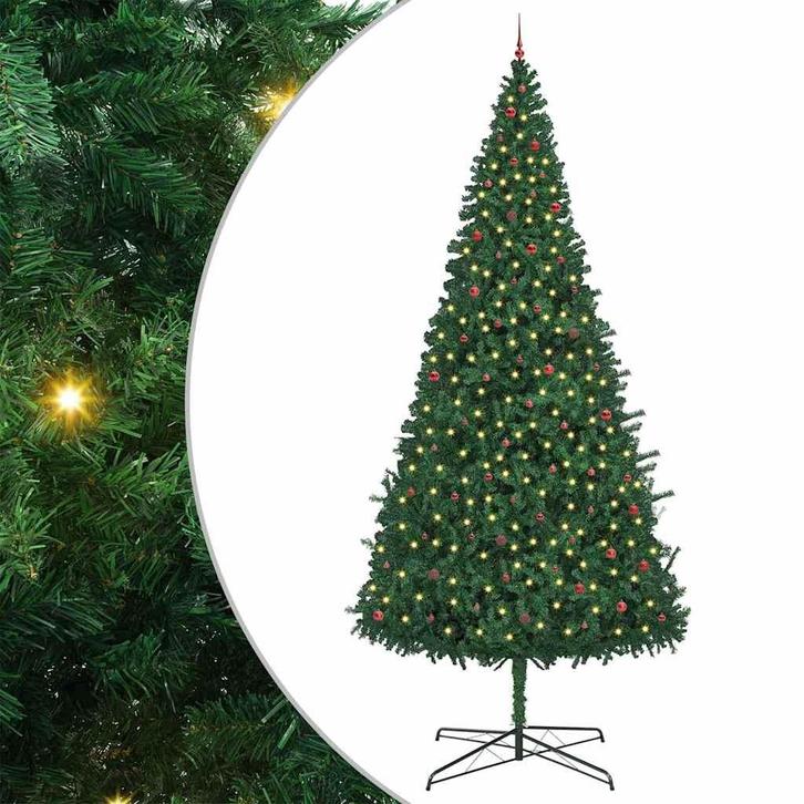 vidaXL Kerstboom met decoratieve touwlichten Groen 400 cm, Diversen, Kerst, Nieuw, Verzenden