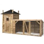 Houten Kippenhok Hooiberg Lotte - VOLDUX, Dieren en Toebehoren, Pluimvee | Toebehoren, Verzenden, Nieuw