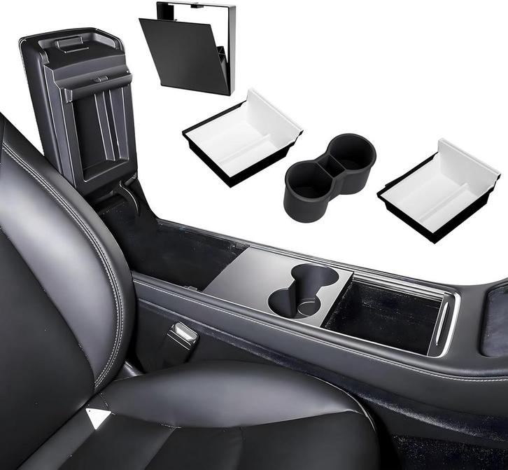 Tweedekans | loonara Middenconsole Organizer Set voor Tesla, Auto diversen, Auto-accessoires, Zo goed als nieuw, Ophalen of Verzenden