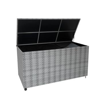 Rotan Tuin Opbergbox Grijs Groot Kussenbox 700L Buiten beschikbaar voor biedingen
