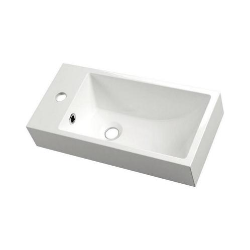 Fontein Sapho Small Rechthoekig 50x10x25 cm Links Keramiek, Doe-het-zelf en Verbouw, Sanitair, Overige typen, Nieuw, Ophalen of Verzenden