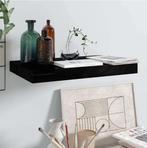 Hoogglans Zwarte Zwevende Wandplank 40x23x3,8 cm, Verzenden, Nieuw