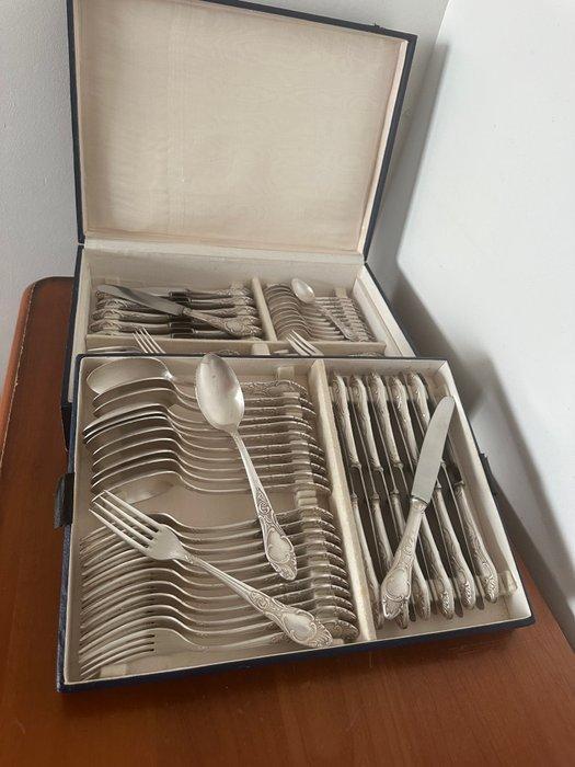 Solingen - Bestekset voor 12 personen (84) - Verzilverd, Antiek en Kunst, Antiek | Meubels | Tafels