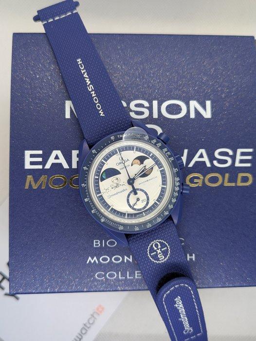 Omega - MoonSwatch Mission to Earthphase - Zonder, Sieraden, Tassen en Uiterlijk, Horloges | Heren