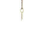 Gouden letter U hanger met diamant 14 krt, Ophalen of Verzenden, Nieuw