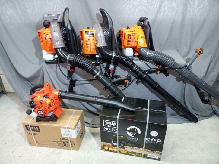 Benzine bladblazer vanaf € 105, Tuin en Terras, Bladblazers, Handgedragen, Nieuw, Benzine, Verzenden