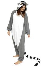 Onesie Lemur Ringstaartmaki Pak S-M Ringstaartmakipak Kostuu, Kleding | Heren, Nieuw, Carnaval, Maat 48/50 (M), Ophalen of Verzenden