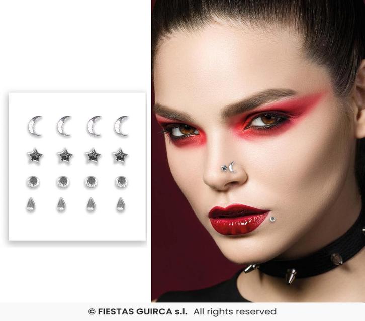 Gezichts Juwelen Piercing, Hobby en Vrije tijd, Feestartikelen, Feestartikel, Nieuw, Verzenden