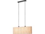 Brilliant Wimea - Hanglamp - E27 max 2x40W - Zwart/Nature, Verzenden, Zo goed als nieuw