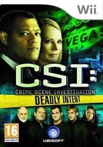 CSI Crime Scene Investigation Deadly Intent (Wii Games), Ophalen of Verzenden, Zo goed als nieuw