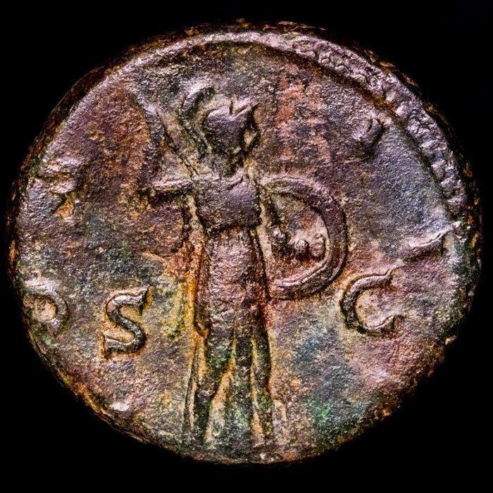 Romeinse Rijk. Hadrianus (117-138 n.Chr.). As Roma mint., Postzegels en Munten, Munten | Europa | Niet-Euromunten