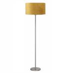 Highlight vloerlamp Zilver E27 157 cm Incl. Ø45cm Oker gele, Nieuw, Ophalen of Verzenden, Metaal