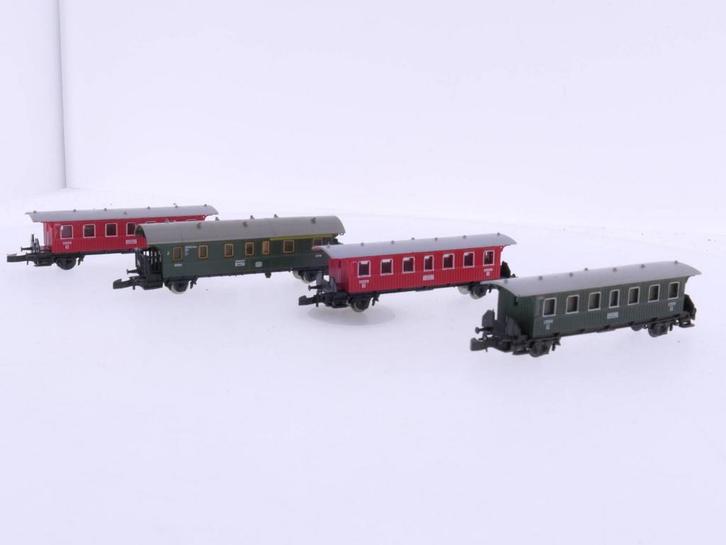Schaal Z Märklin Set AB/B personen rijtuigen van de DB #489, Hobby en Vrije tijd, Modeltreinen | Overige schalen, Gelijkstroom