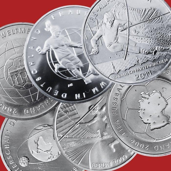 Duitsland. 10 Euro 6 monete in argento 925 – Serie Sport /, Postzegels en Munten, Munten | Europa | Niet-Euromunten