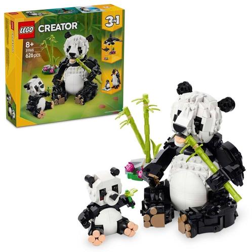 LEGO Creator 31165 3-in-1 Wilde Dieren: Pandafamilie, Kinderen en Baby's, Speelgoed | Duplo en Lego, Nieuw, Verzenden