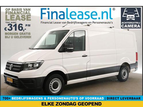 Volkswagen Crafter 30 2.0 TDI L3H2 140PK Airco Trekh €316pm, Auto's, Bestelauto's, Lease, Handgeschakeld, Diesel, Volkswagen, Wit