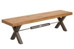 Eikenhouten bank Thor 180cm/ 38807, Ophalen of Verzenden, Nieuw