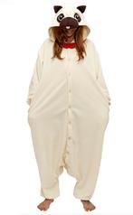 Onesie Mopshond Pak 140-146 Hondenpak Kostuum Pug Bruin Jump, Nieuw, Ophalen of Verzenden