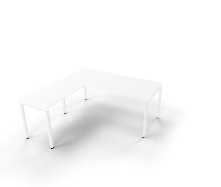 N-poot hoekbureau, 180x200cm, Zakelijke goederen, Kantoor en Winkelinrichting | Kantoormeubilair en Inrichting, Ophalen of Verzenden