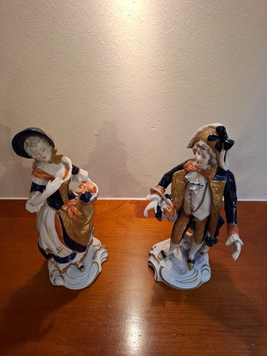 Unterweissbach - Beeldje - Porselein koppel (2) - Porselein, Antiek en Kunst, Antiek | Glas en Kristal