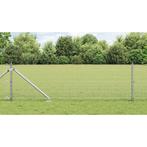 vidaXL Gelaste Draadhek met 13 Spijkerpalen 0.5x100 m, Verzenden, Nieuw, IJzer
