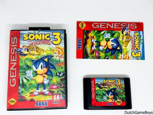 Sega Genesis - Sonic The Hedgehog 3, Spelcomputers en Games, Games | Sega, Gebruikt, Verzenden