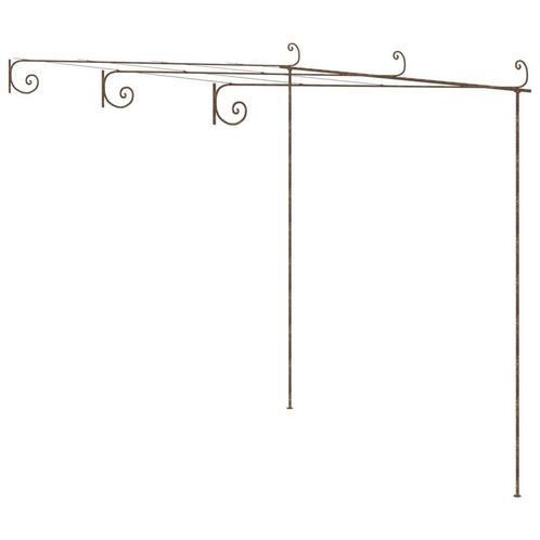 Tuinpergola 3x3m Ijzer Bruin | Tweedekansje | OP=OP, Tuin en Terras, Overkappingen, Nieuw, Tuinpaviljoen, Ophalen of Verzenden